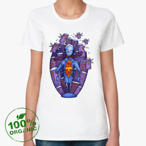 Женская футболка из органик-хлопка 'Песня сердца'