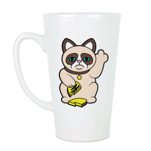 Чашка Латте Tard Grumpy Cat Maneki Neko