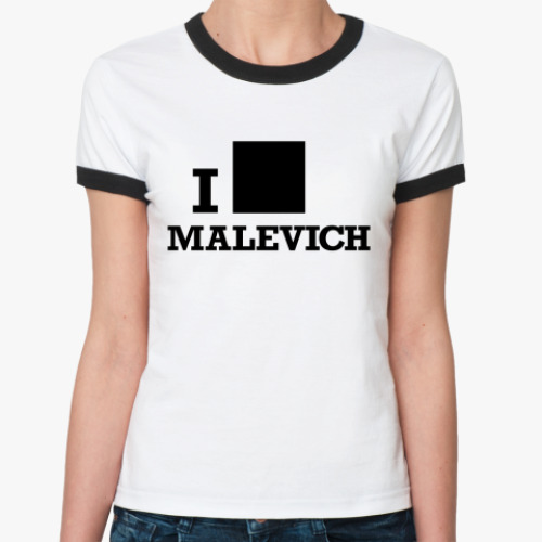 Женская футболка Ringer-T Malevich