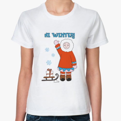 Классическая футболка Hi Winter: зима, которая всегда с тобой
