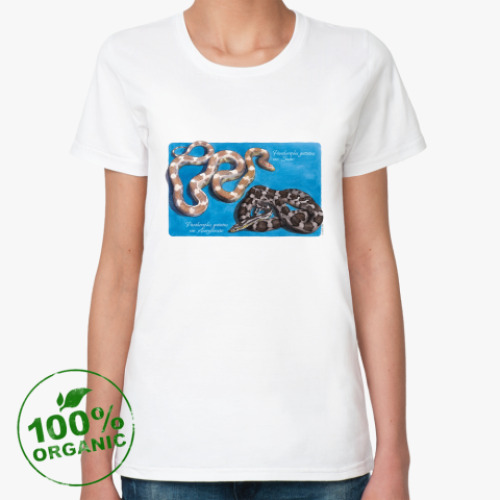 Женская футболка из органик-хлопка E.guttata snow