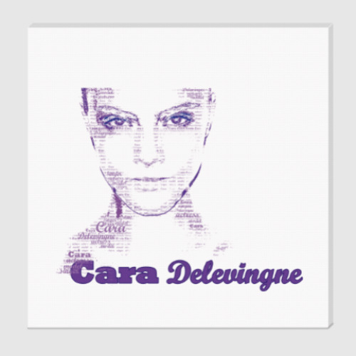 Холст Cara Delevingne/Кара Делевинь
