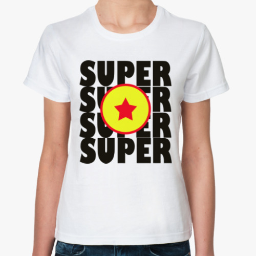 Классическая футболка Супер девушка