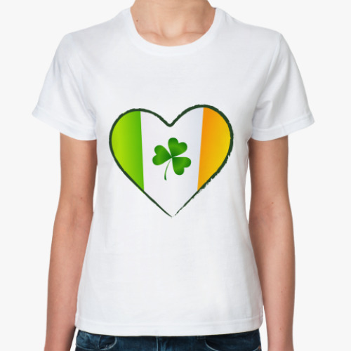 Классическая футболка Люблю Ирландию