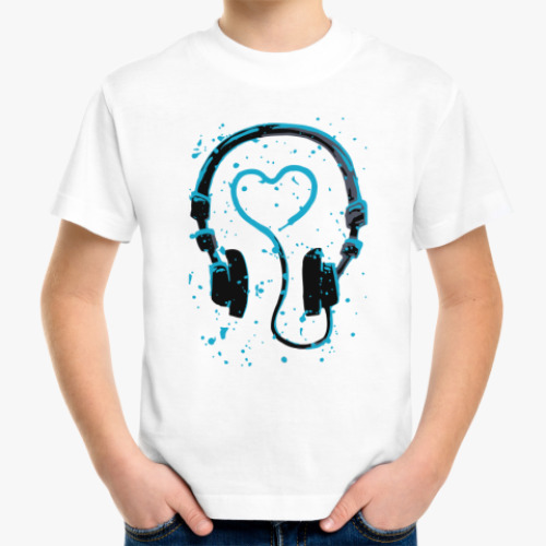 Детская футболка dj's heart
