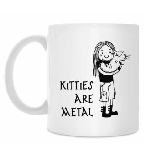 Кружка kitties are metal