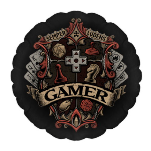 Подушка Герб Геймера Gamer