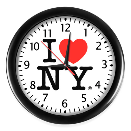 Настенные часы I love NY