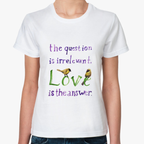 Классическая футболка Love