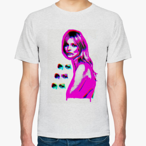 Футболка Kate Moss (neon pink)