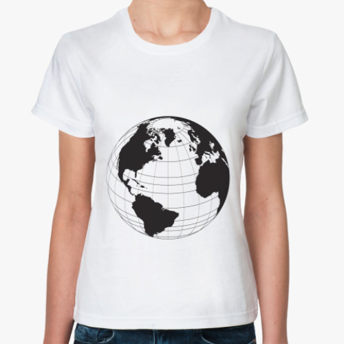 Классическая футболка Земной шар