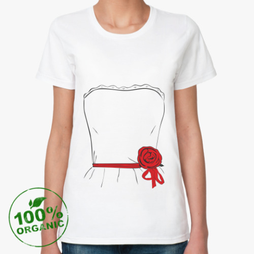 Женская футболка из органик-хлопка НЕВЕСТА