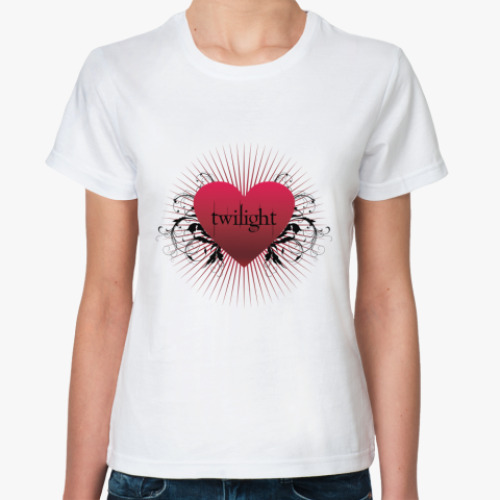 Классическая футболка Twilight heart