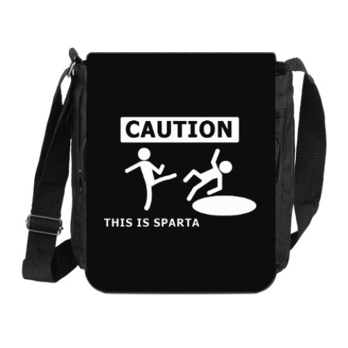 Сумка на плечо (мини-планшет) Caution: this is Sparta