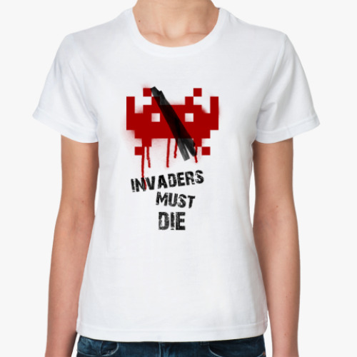 Классическая футболка Space Invaders Must Die