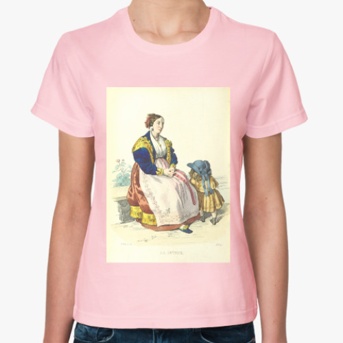 Женская футболка Летний день (винтажная иллюстрация)