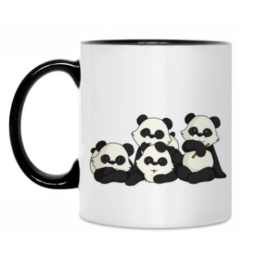 Кружка Четыре панды