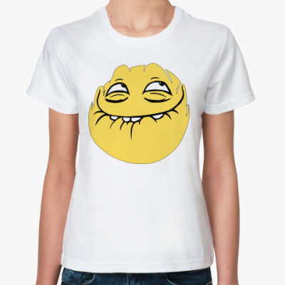 Классическая футболка Peka face мем