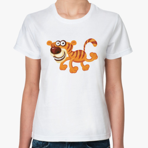 Классическая футболка тигр