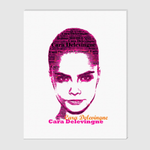 Холст Cara Delevingne/Кара Делевинь