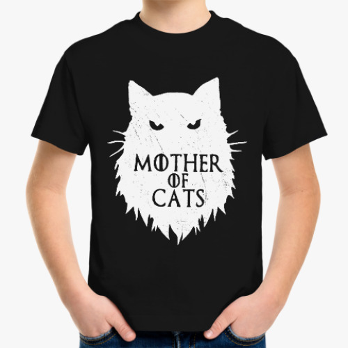 Детская футболка Мать кошек