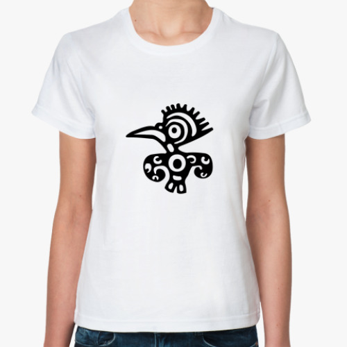 Классическая футболка Этно птиц