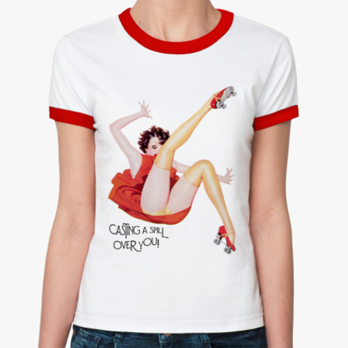 Женская футболка Ringer-T Pin-Up Girl
