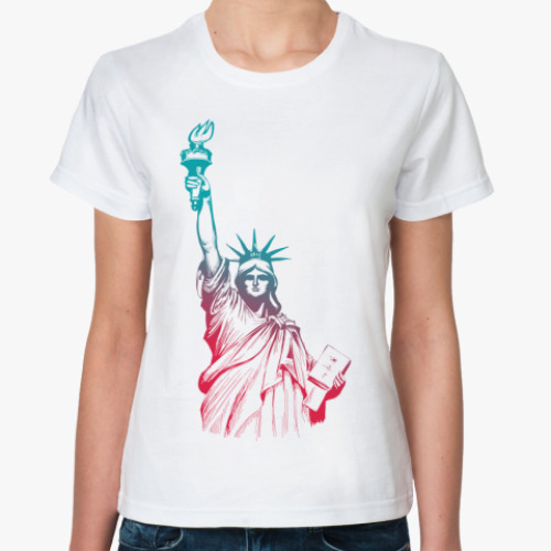 Классическая футболка Статуя Свободы