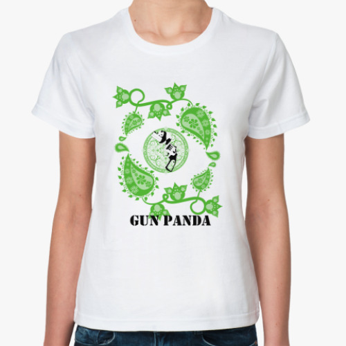 Классическая футболка Panda Gun