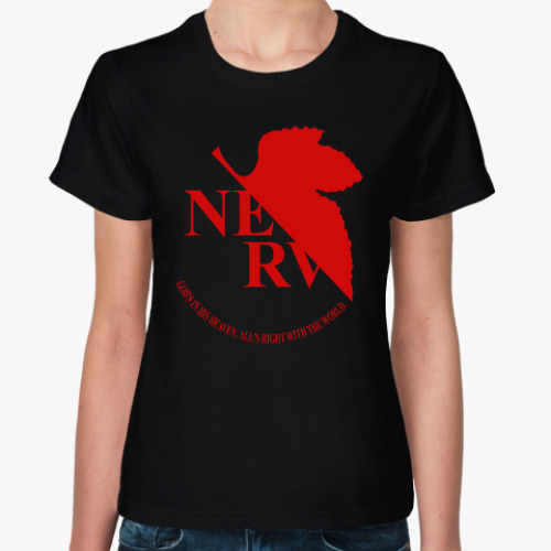 Женская футболка Neon Genesis Evangelion NERV