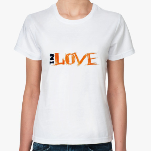 Классическая футболка in love