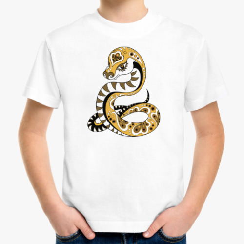 Детская футболка  Змея