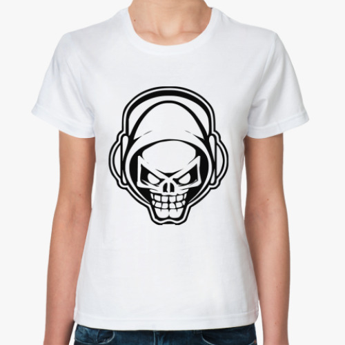Классическая футболка dnb skull футболка