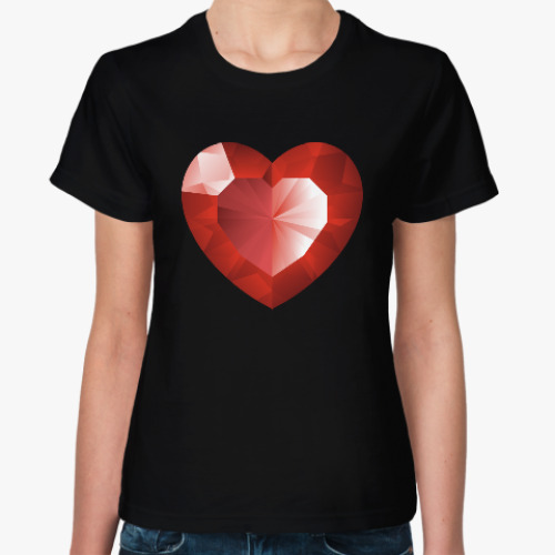 Женская футболка сердце любовь дружба для двоих
