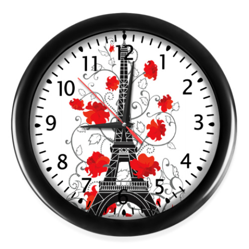 Настенные часы Я люблю тебя, Париж!