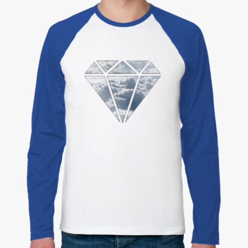 Футболка реглан с длинным рукавом Diamond Clouds
