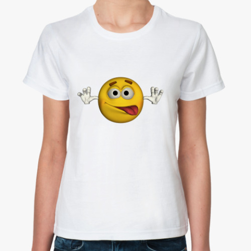 Классическая футболка Смайл с языком