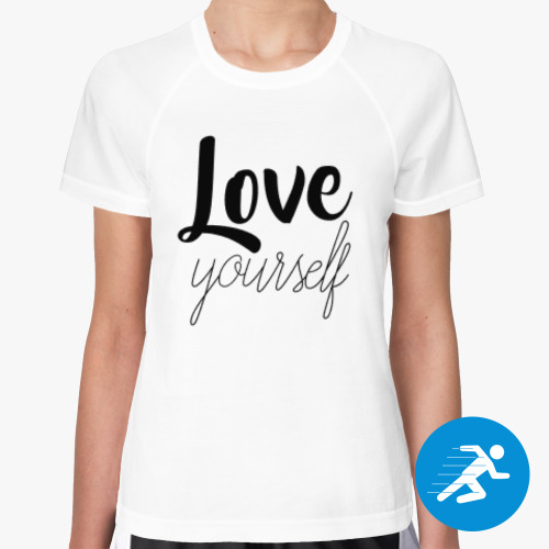 Женская спортивная футболка LOVE YOURSELF