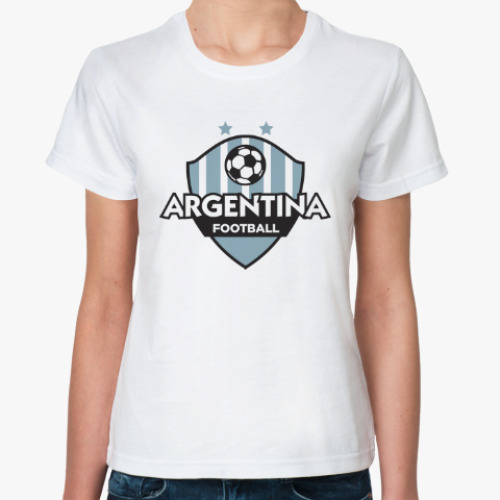 Классическая футболка Футбол Аргентины