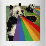 Панда блюет радугой