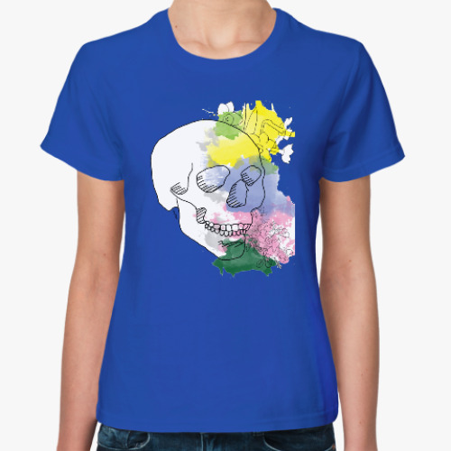 Женская футболка Майский череп
