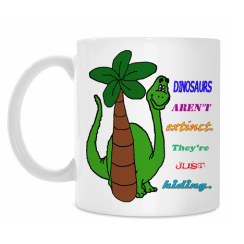 Кружка Hiding Dinosaur