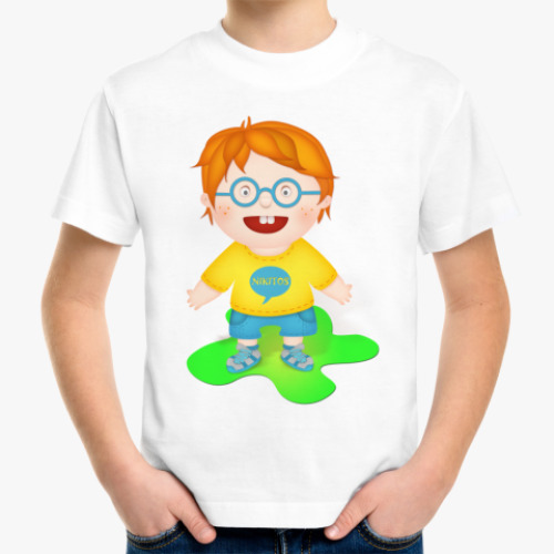 Детская футболка мальчишка Никита